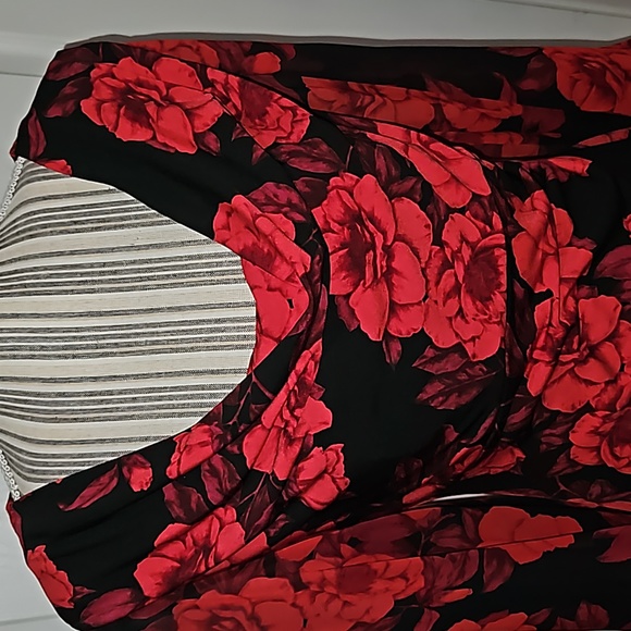 Connected Apperal Women Sheath Dress Red and black Size 8 - Picture 5 of 13